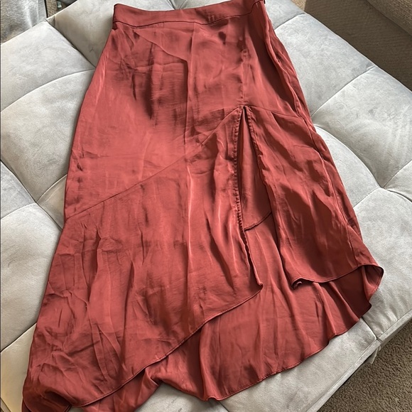 Free People Elegant Rust Skirt size 2 - Picture 1 of 9